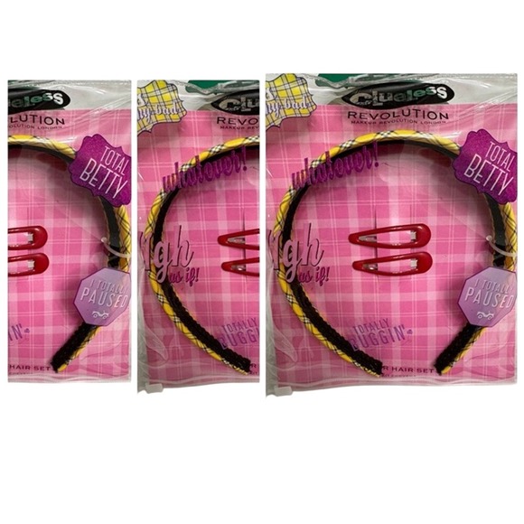 Claire's Other - Set of 4 individual New headband sets. Clueless edition!